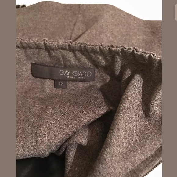 GAY GIANO Plaid Strapless Top Tartan Wool Shirt Bow Corset Fringe Vende Moda - Picture 6 of 8